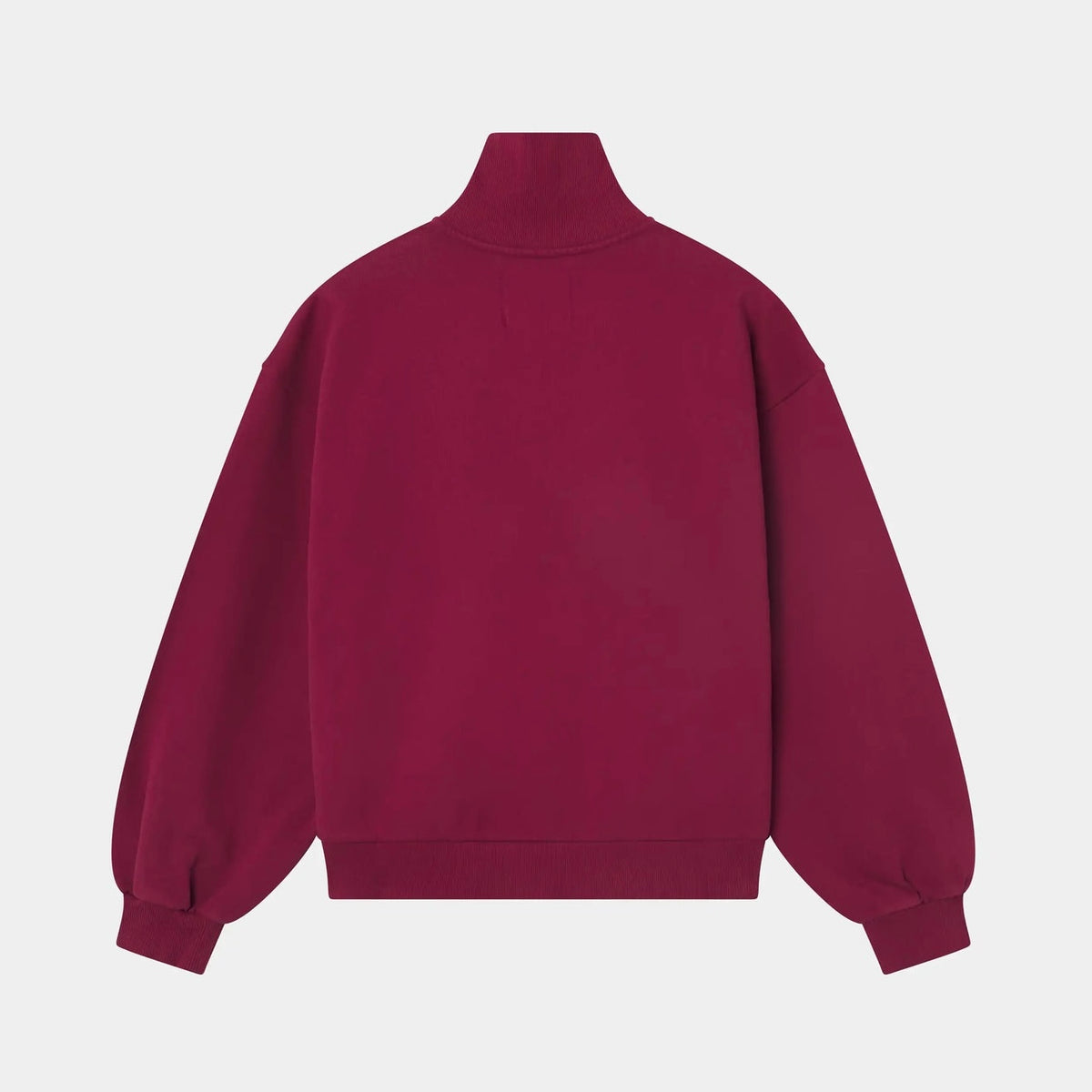 Poleron Eme Studios Peak Burgundy Half Zip