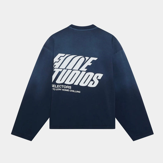 Polera Eme Studios Snick Navy L/S