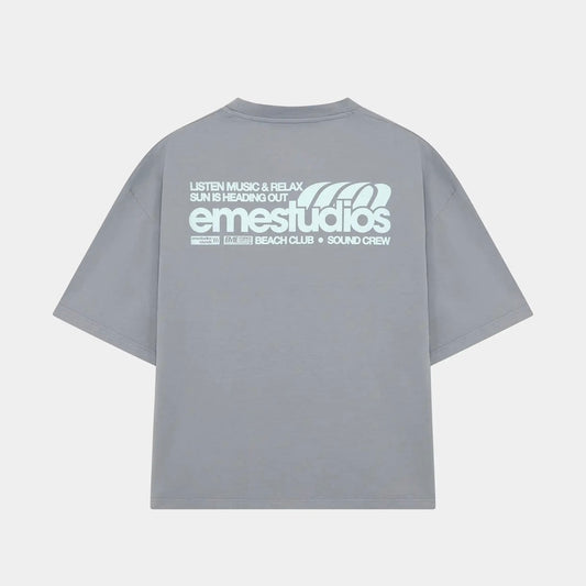 Polera Eme Studios Guiete Slate Oversized