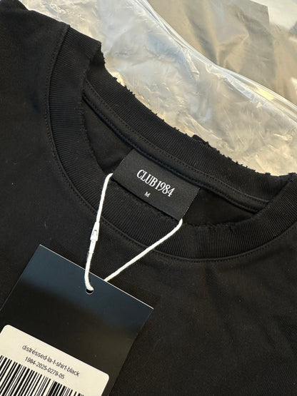 Polera Club 1984 Distressed Black - M