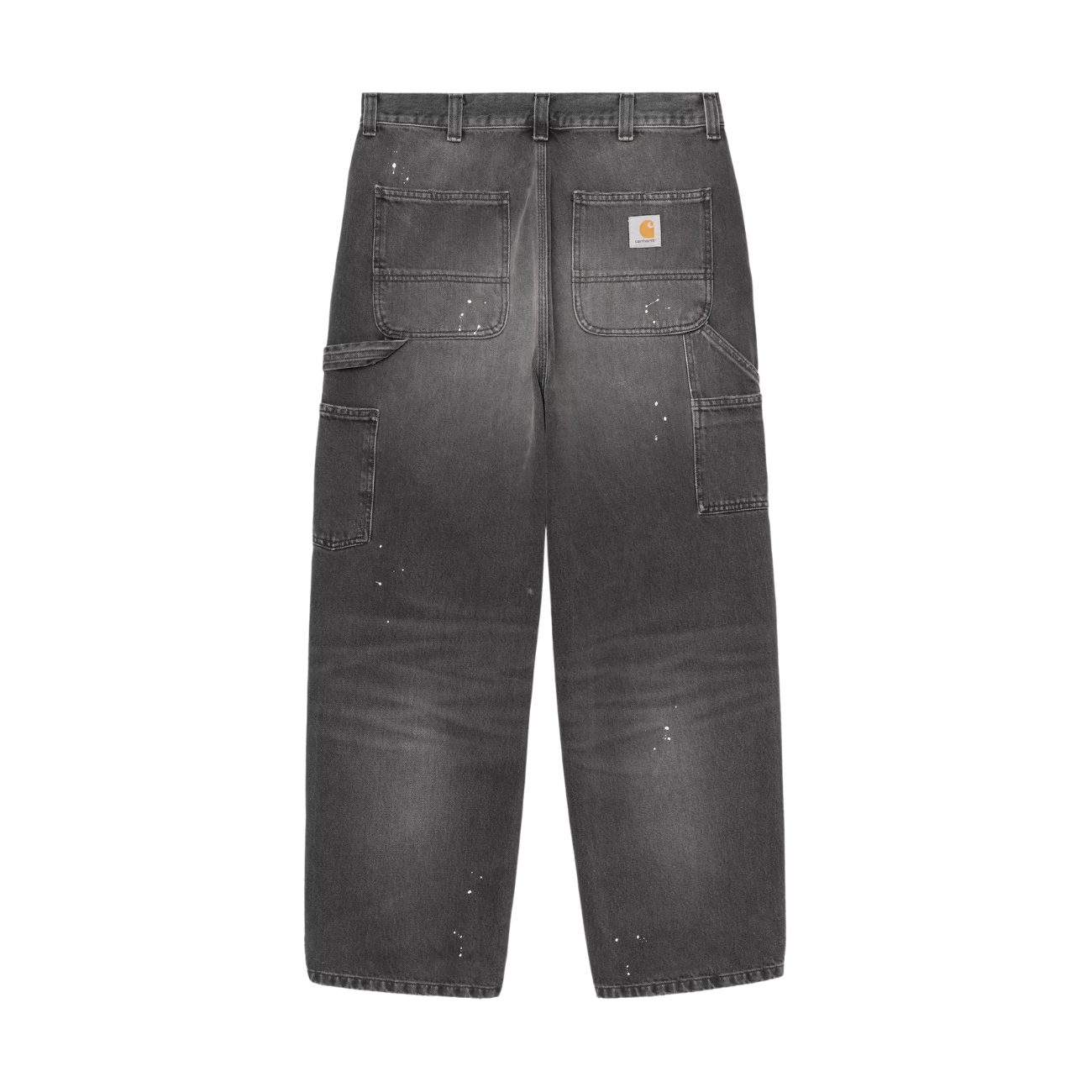 Pantalon Carhartt WIP OG Single Knee Black Destroy Wash Splatter