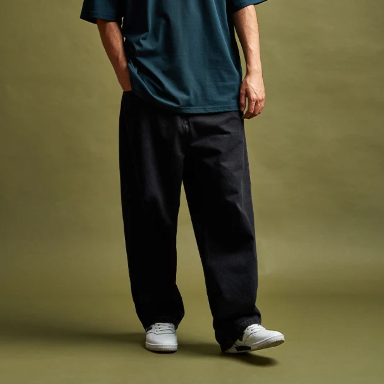 Pantalon Carhartt WIP Brandon Black Stone Washed