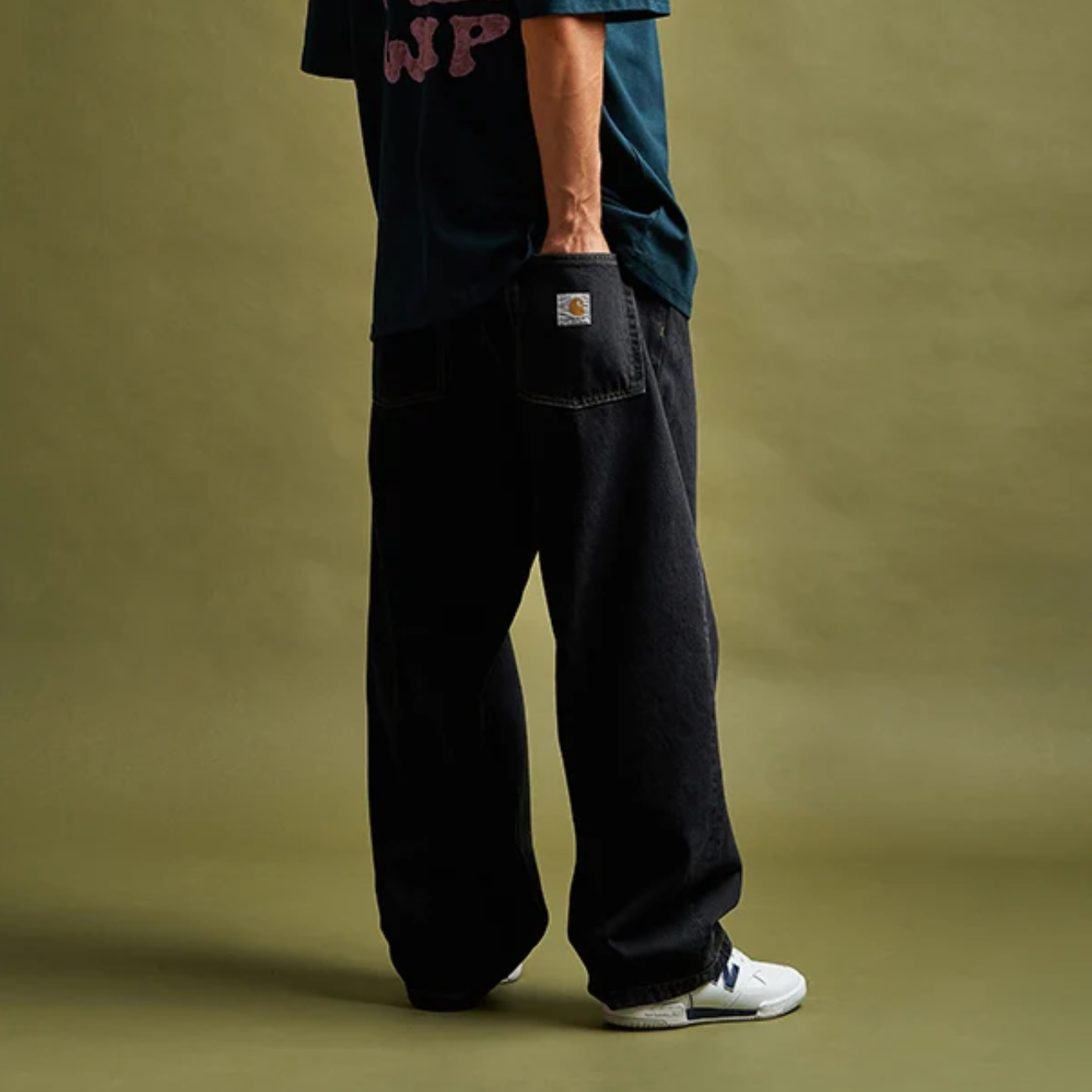 Pantalon Carhartt WIP Brandon Black Stone Washed
