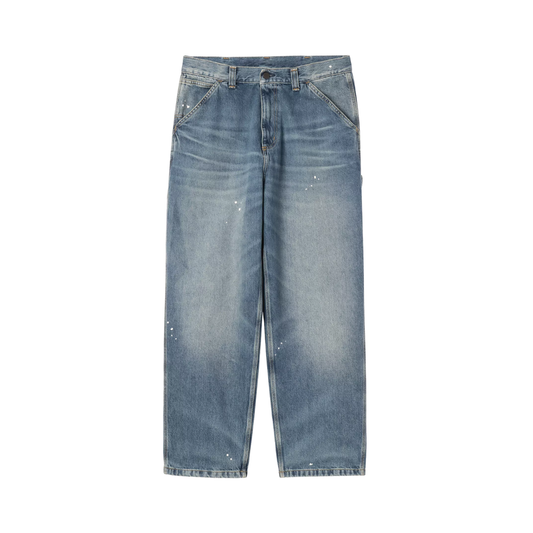 Pantalon Carhartt WIP OG Single Knee Blue Destroy Wash Splatter