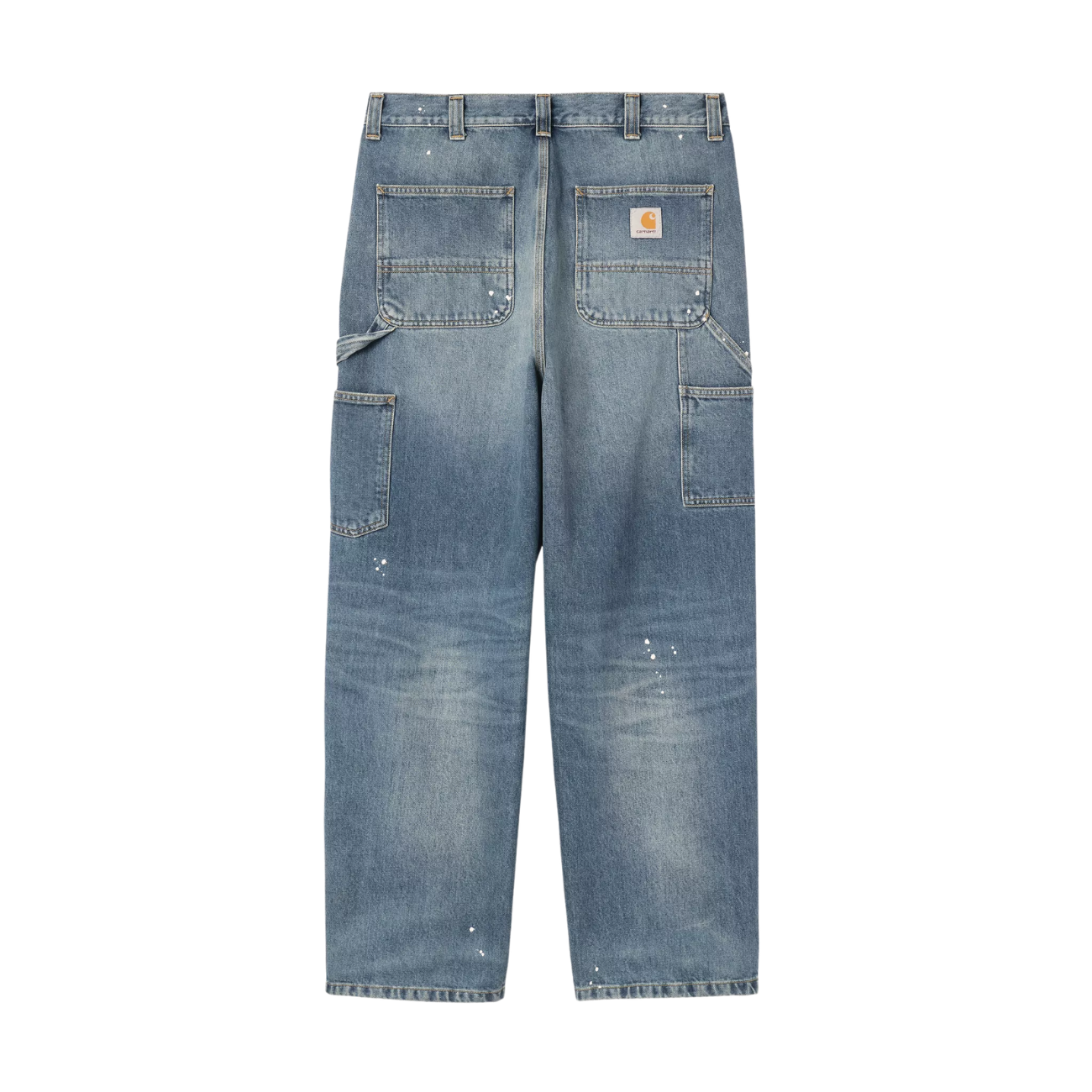 Pantalon Carhartt WIP OG Single Knee Blue Destroy Wash Splatter