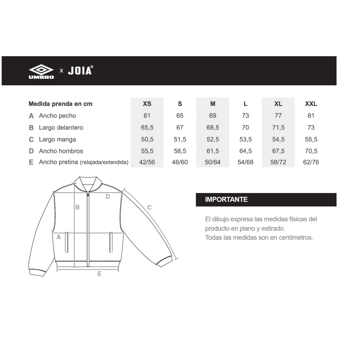 Chaqueta JOIA x UMBRO Harrington JOIA FC
