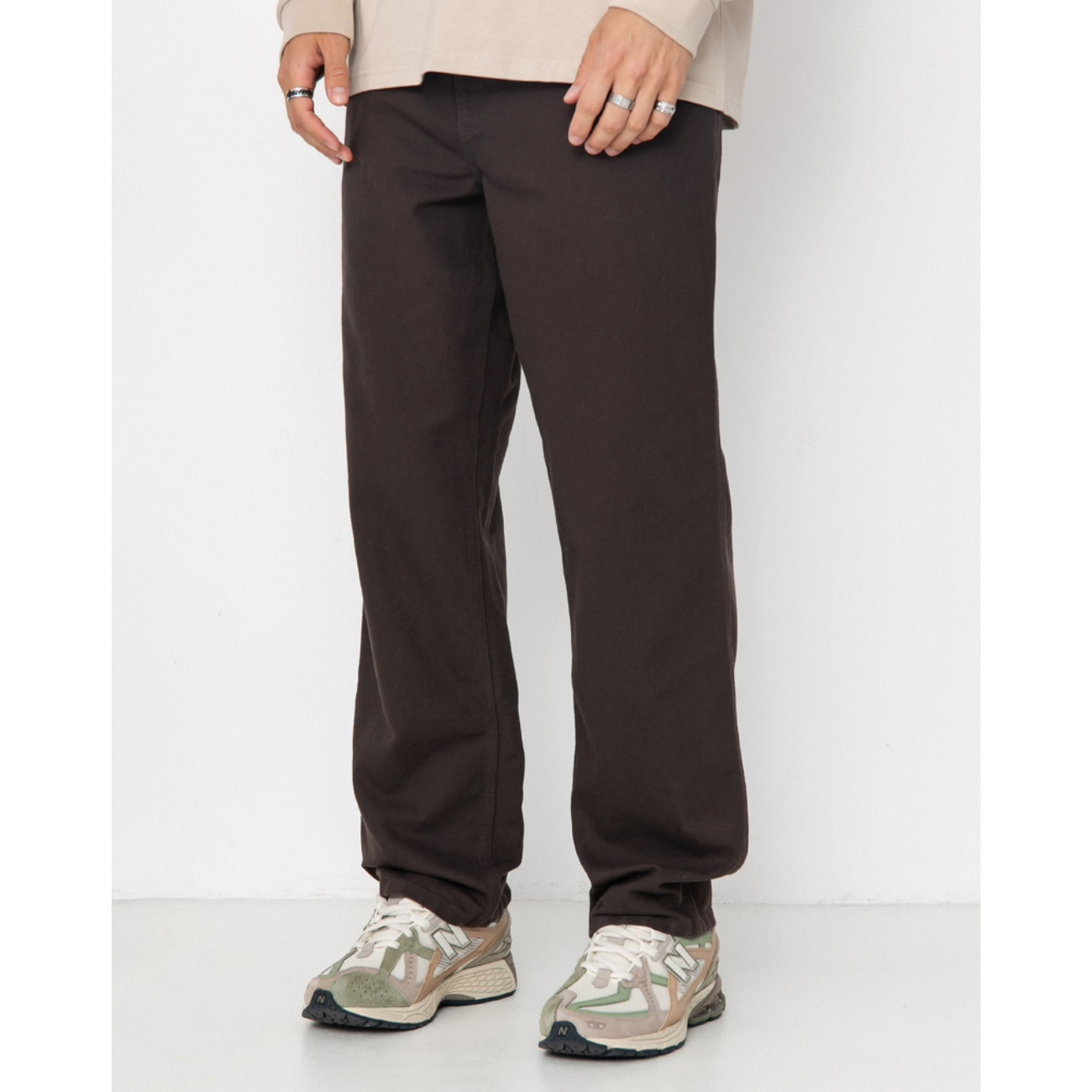 Pantalon Carhartt WIP Single Knee Tobacco Rinsed