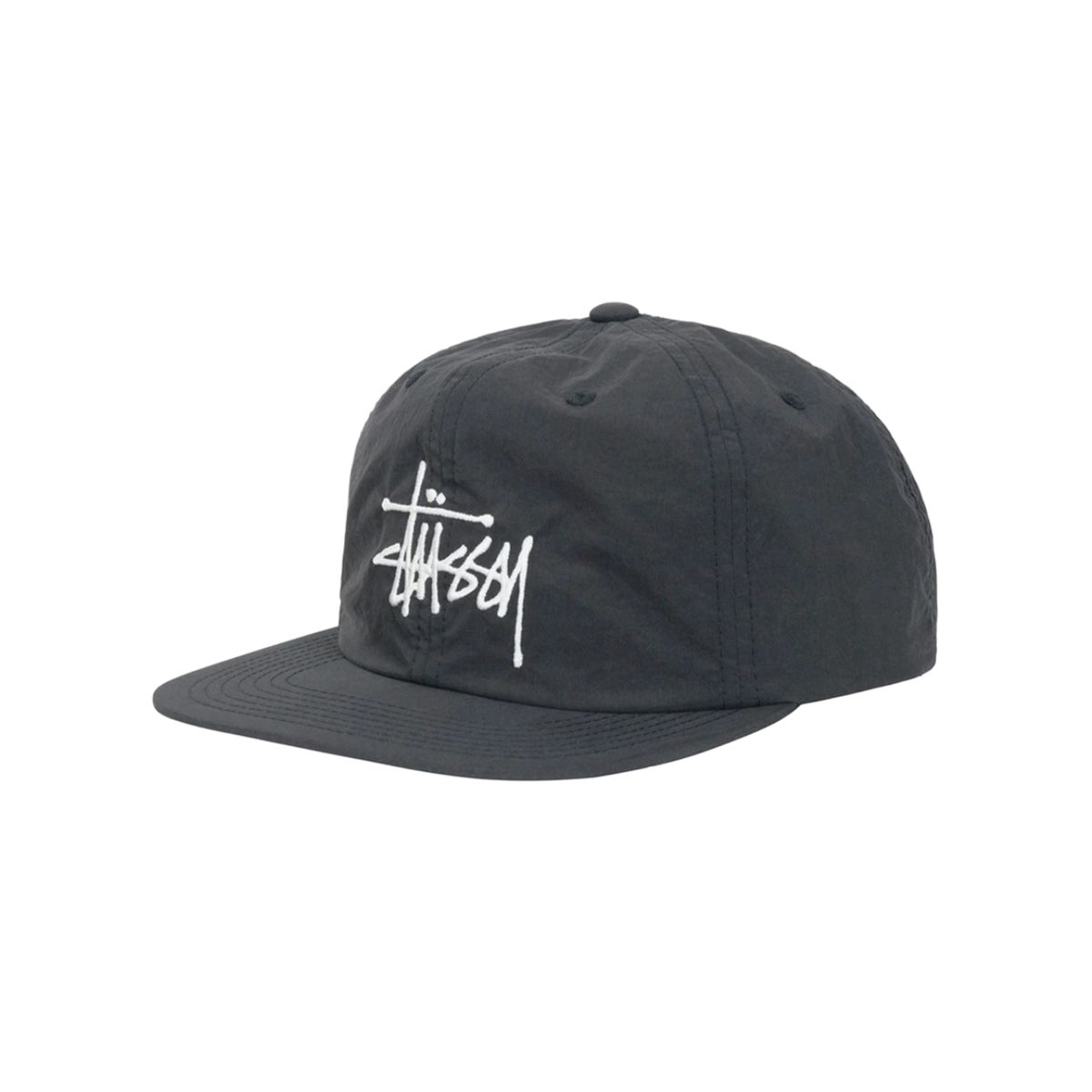 Gorro Stussy Peached Nylon Basic Strapback Black