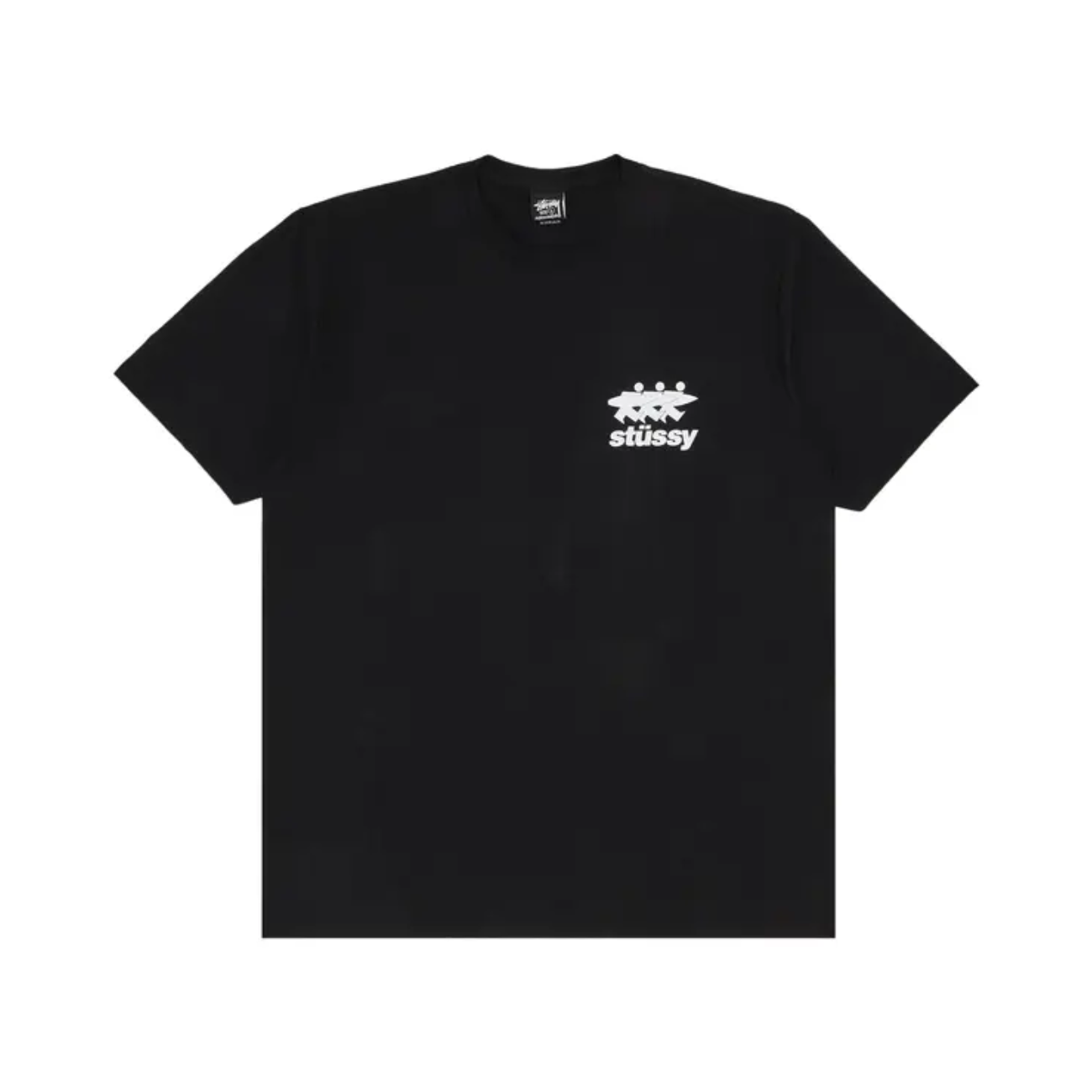 Polera Stussy Surfwalk Pig. Dyed Black