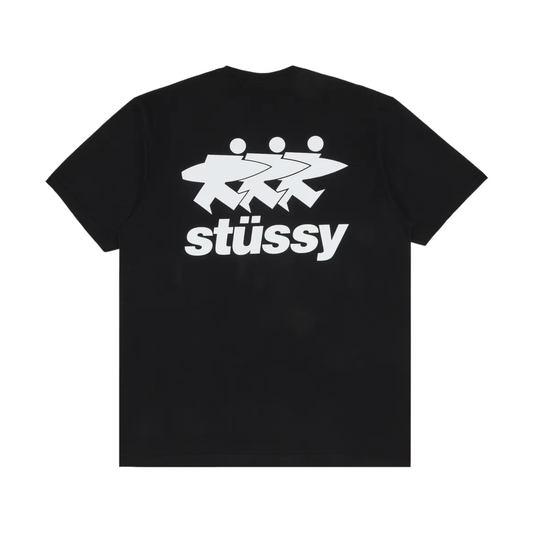 Polera Stussy Surfwalk Pig. Dyed Black