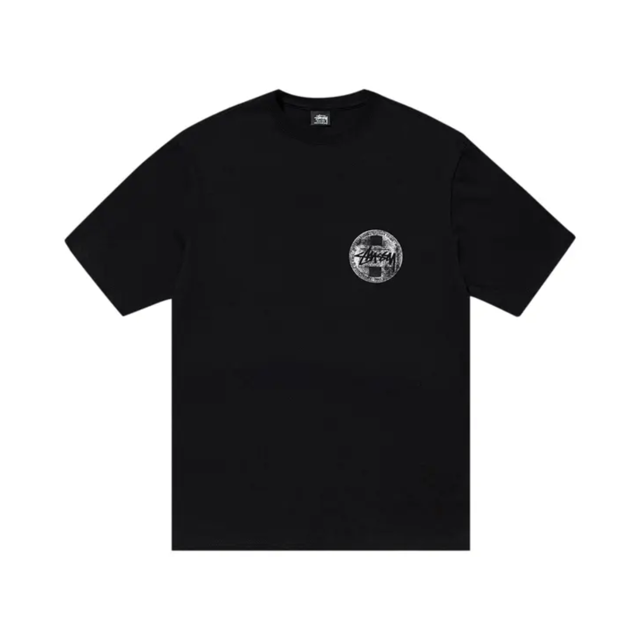 Polera Stussy Dot Stamp Black