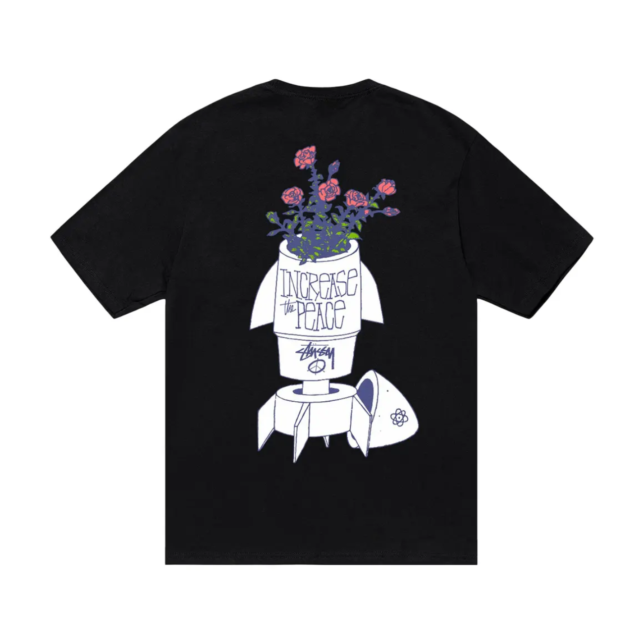 Polera Stussy Flower Bomb Black