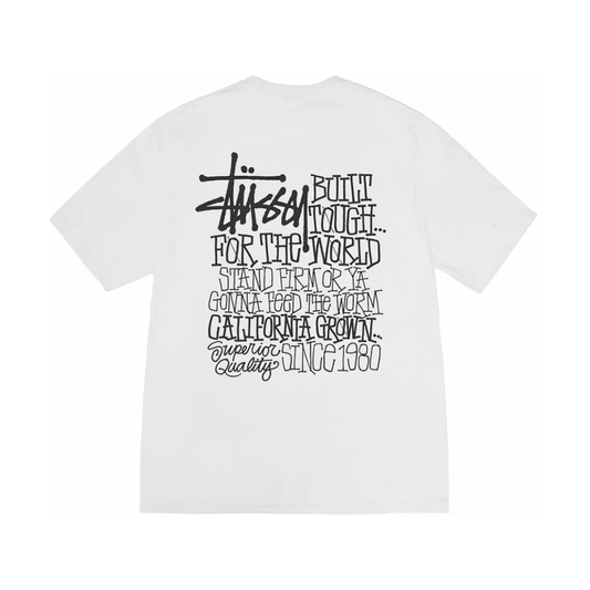 Polera Stussy California Grown Pig. Dyed Natural