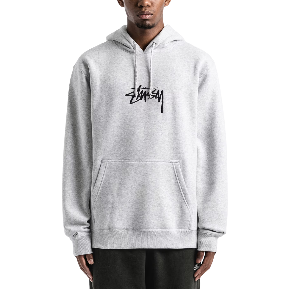 Poleron Stussy Stock Logo App Ash Heather