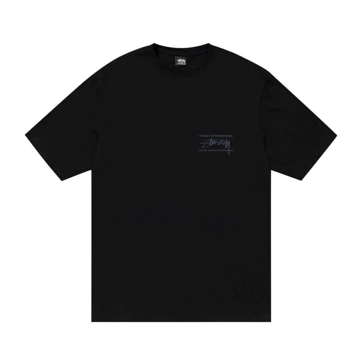 Polera Stussy Smooth International Black