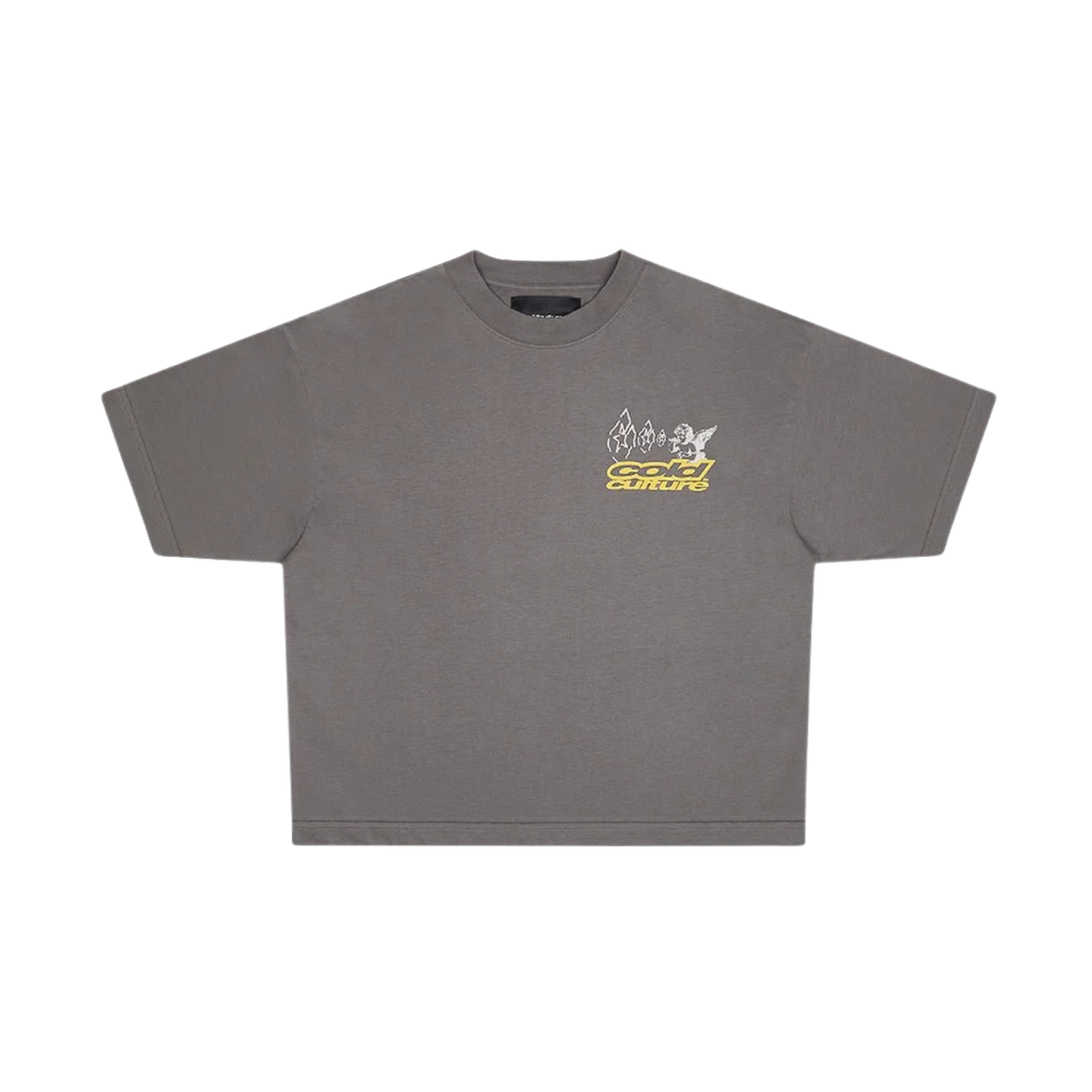 Polera Cold Culture Smoking Angel Grey