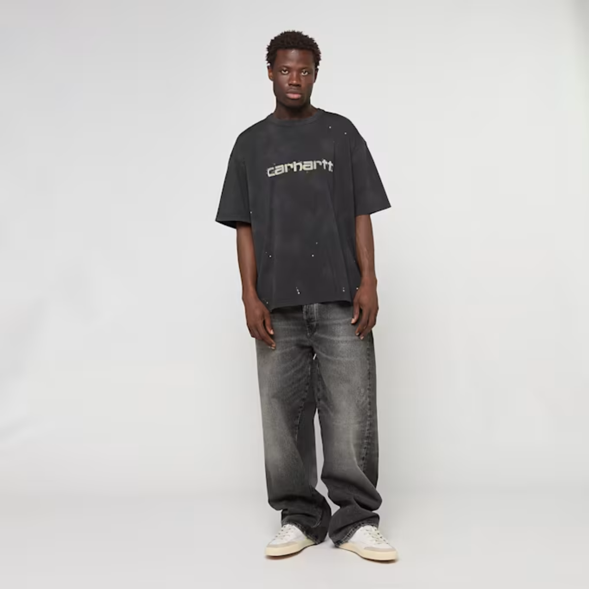 Polera Carhartt WIP S/S Painter Black Destroy Wash
