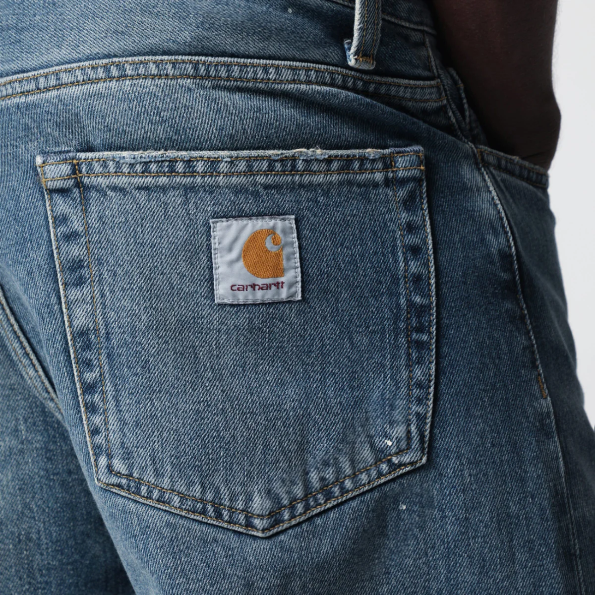 Pantalon Carhartt WIP Landon Blue Destroy Wash