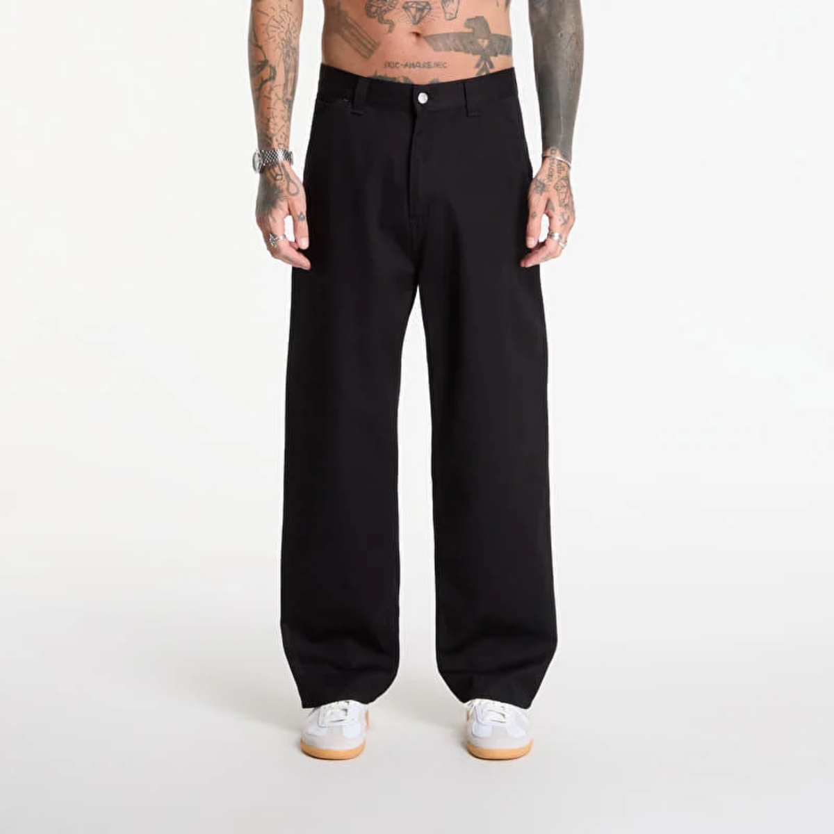 Pantalon Carhartt WIP Single Knee Black Rinsed