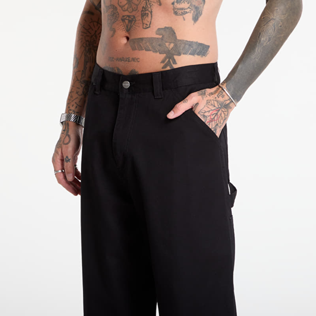 Pantalon Carhartt WIP Single Knee Black Rinsed