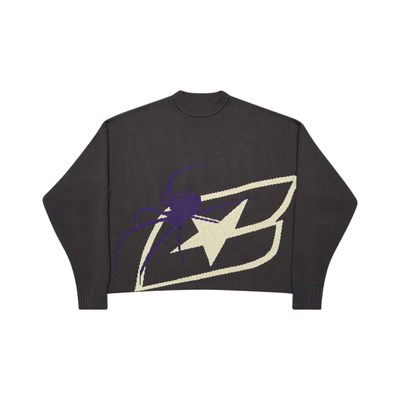 Sweater Cold Culture Spider Knit Black