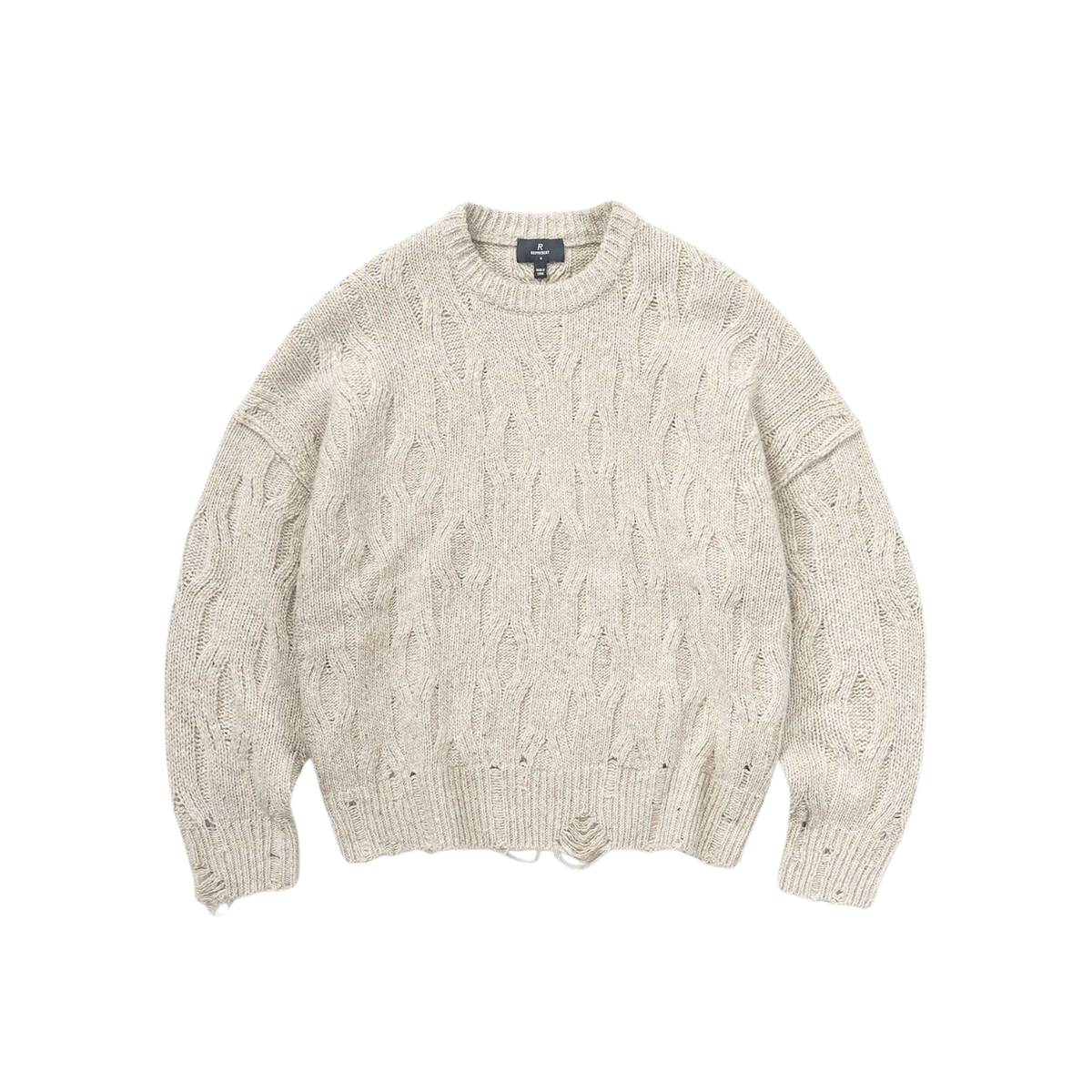 Sweater Represent Distress Knit Taupe