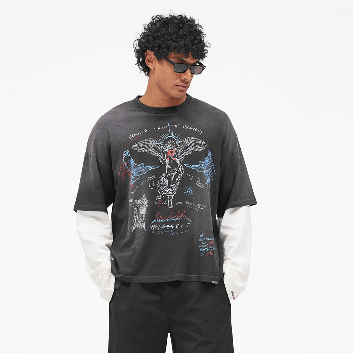 Polera Represent Heavier Than The Heavens L/S