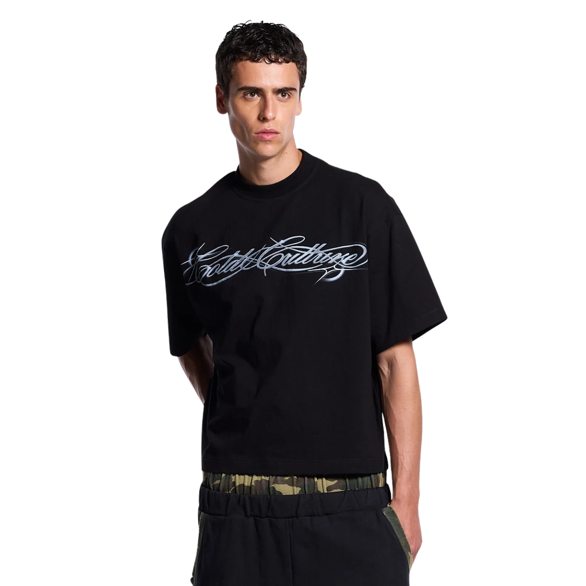 Polera Cold Culture Metal Script Black