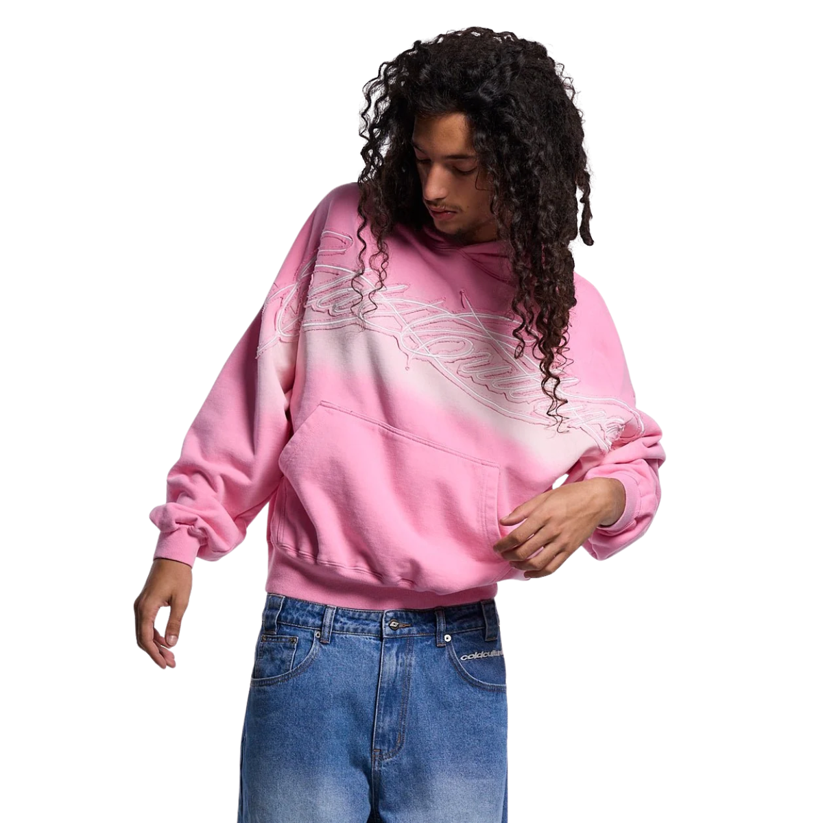 Poleron Cold Culture Crossed Distress Pink