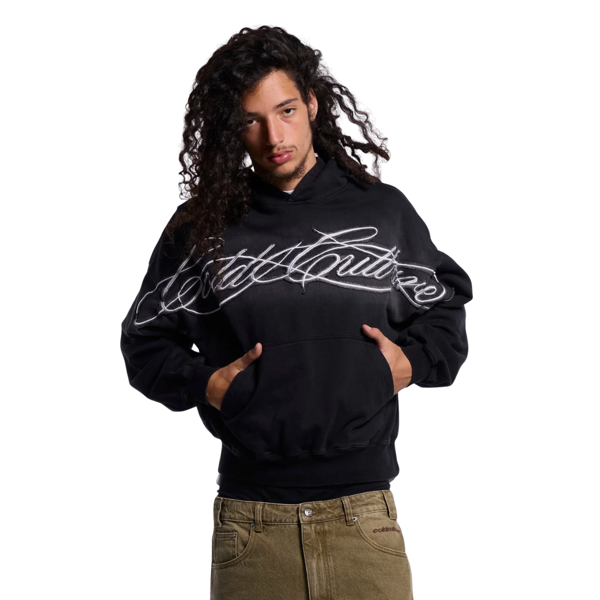 Poleron Cold Culture Crossed Distress Black