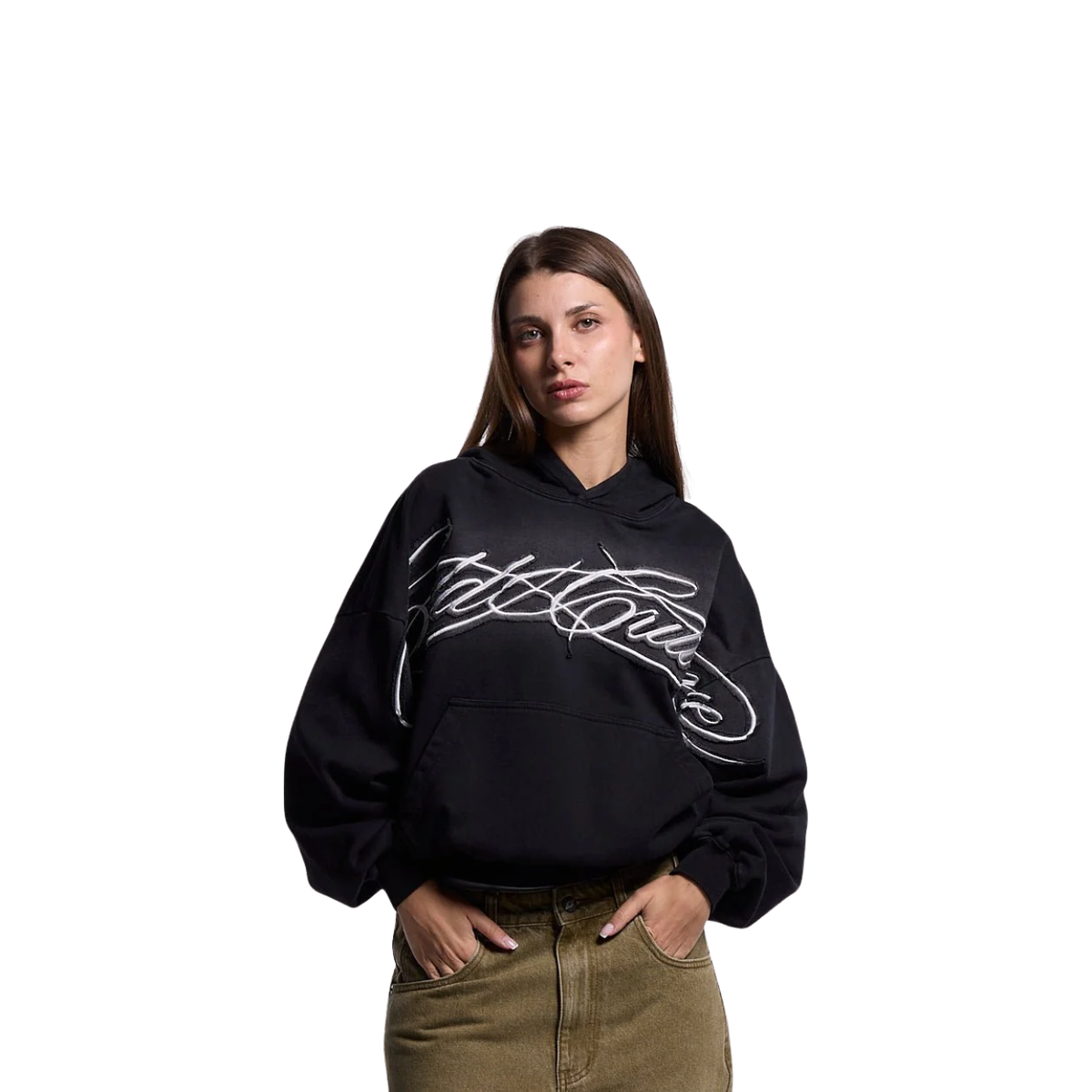 Poleron Cold Culture Crossed Distress Black