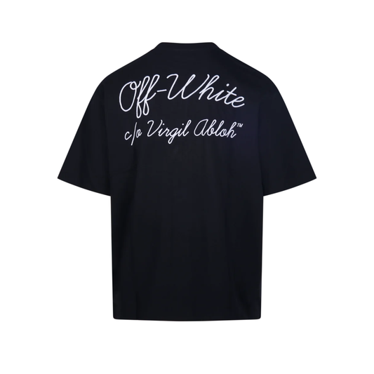 Polera Off-White Script Skate Black