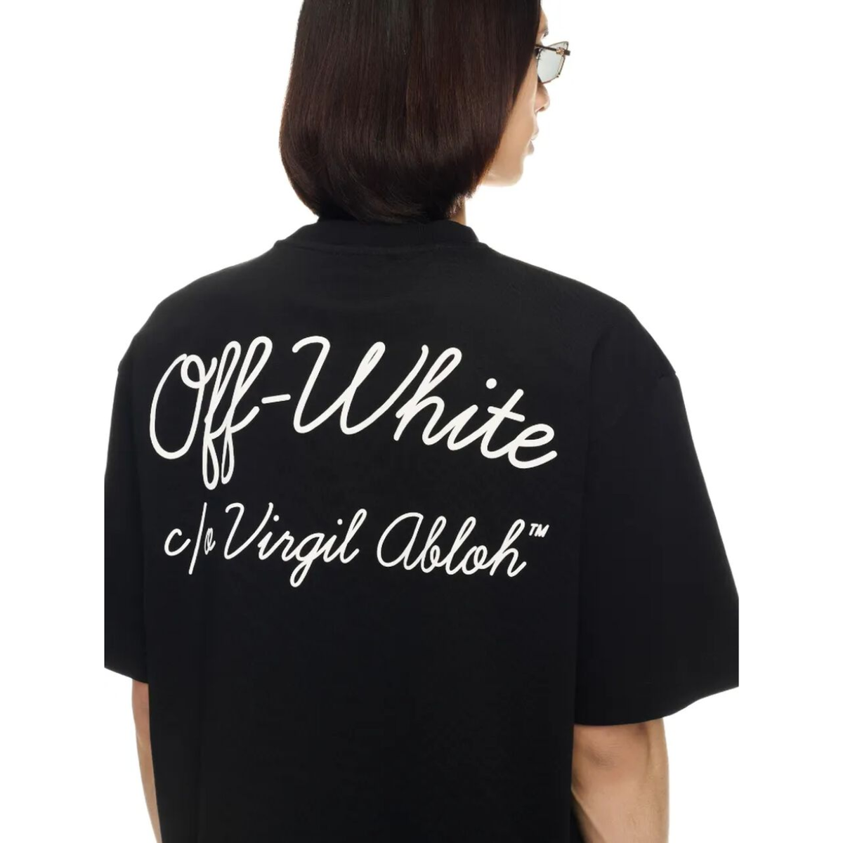 Polera Off-White Script Skate Black