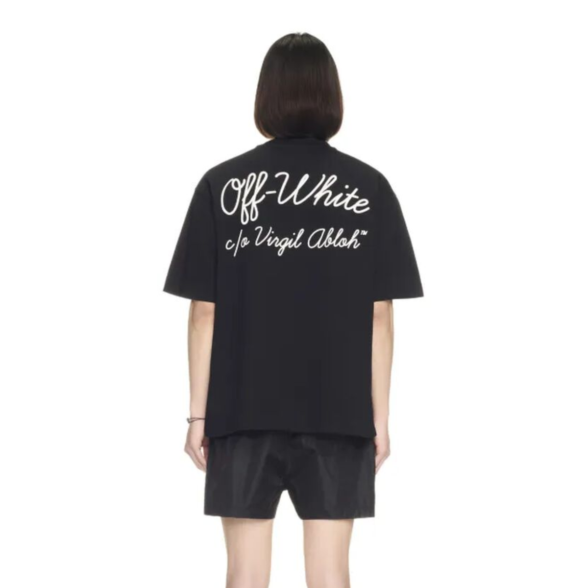Polera Off-White Script Skate Black