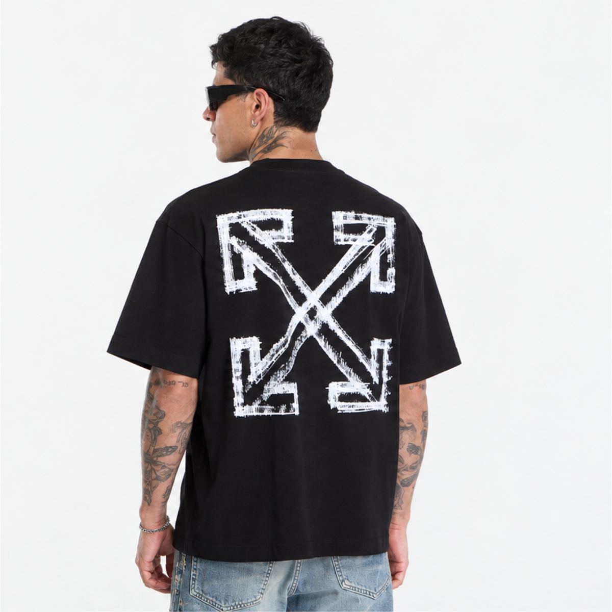 Polera Off-White Motion Arrow Skate Black