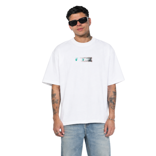 Polera Off-White Inked Narciso Skate White
