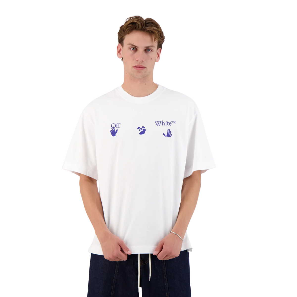 Polera Off-White Bacco Arrow Skate White