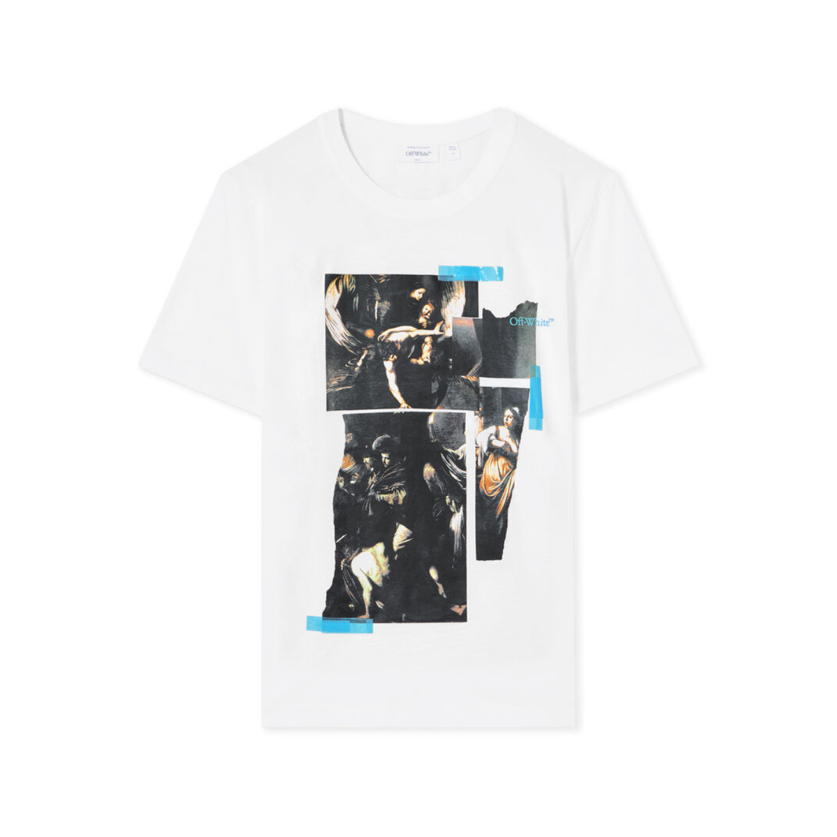 Polera Off-White Tape Mercy Regular White
