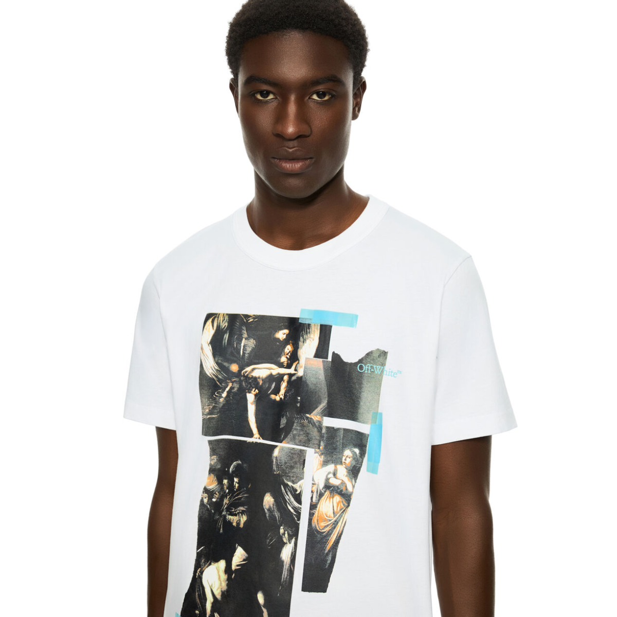 Polera Off-White Tape Mercy Regular White