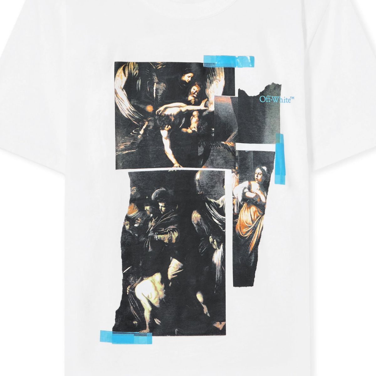 Polera Off-White Tape Mercy Regular White