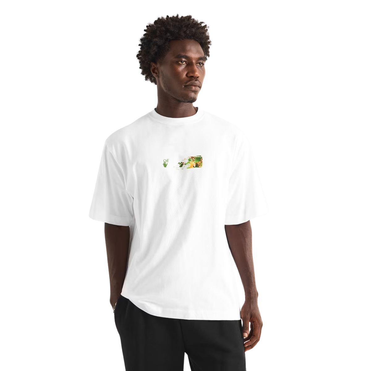 Polera Off-White Spices Arrow Skate White