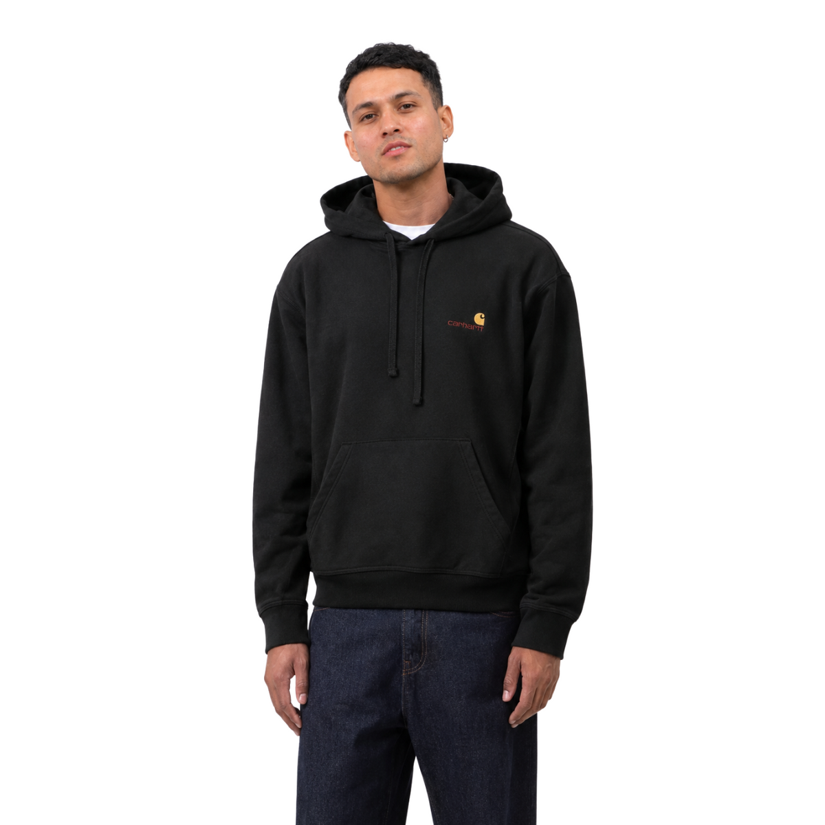 Poleron Carhartt WIP Hooded American Script Black