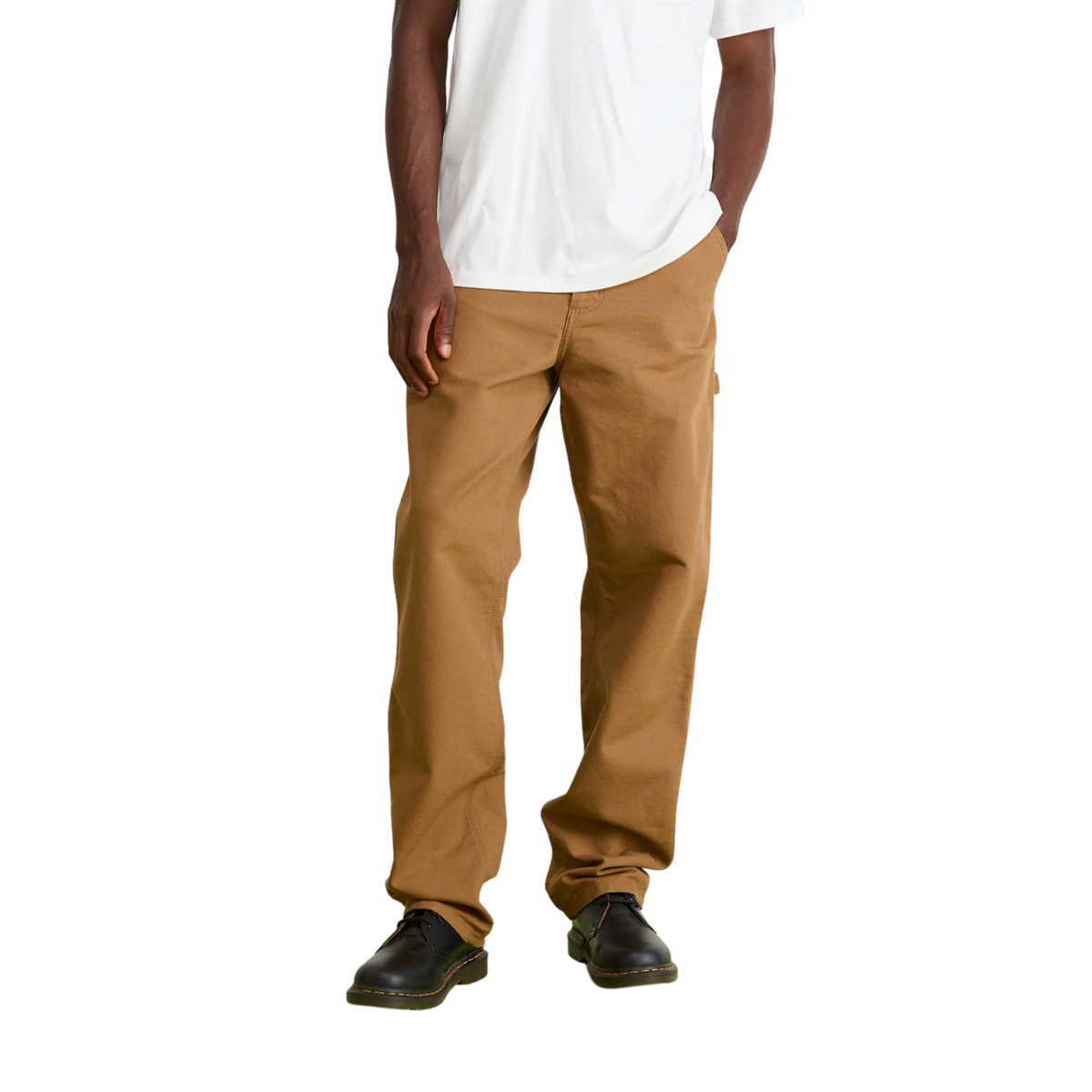 Pantalon Carhartt WIP Single Knee Hamilton Brown Rinsed