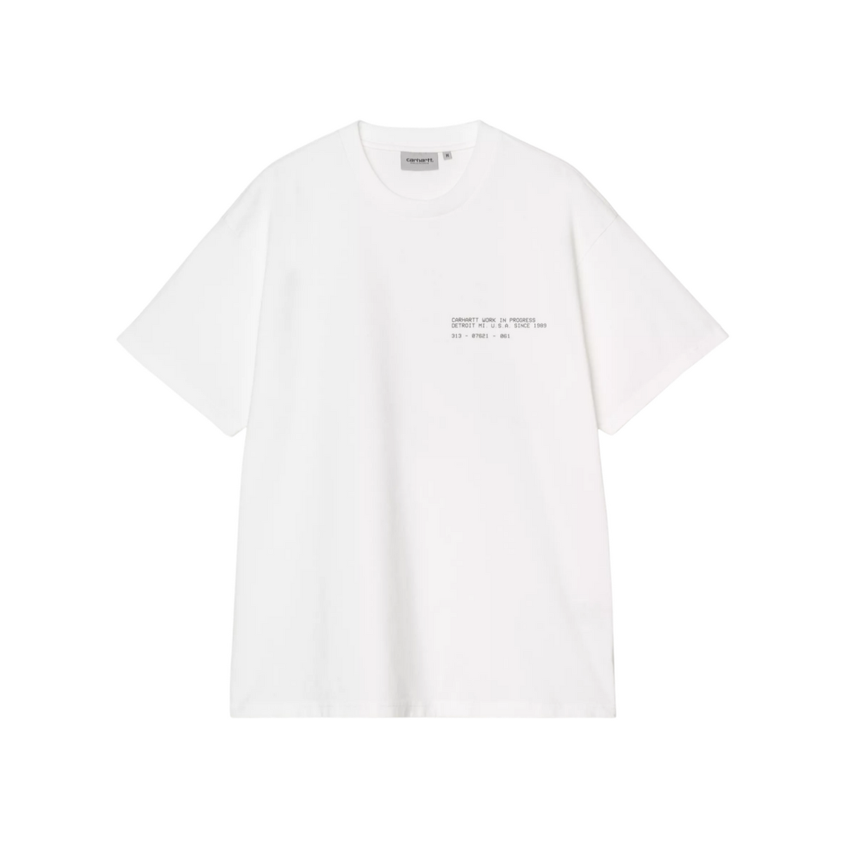 Polera Carhartt WIP S/S Feather Progress White