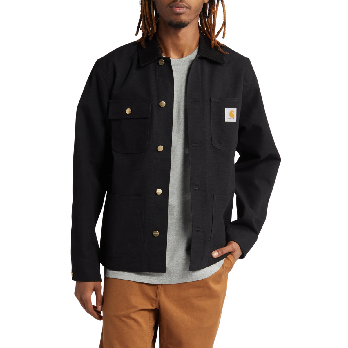 Chaqueta Carhartt WIP Michigan Coat Black Rinsed