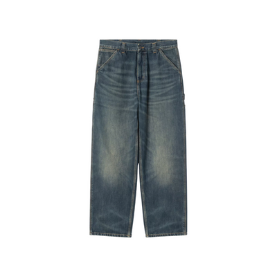 Pantalon Carhartt WIP OG Single Knee Blue Mid Worn Used