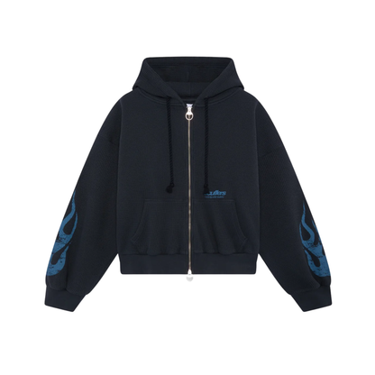 Poleron Scuffers Flame Navy Zipper