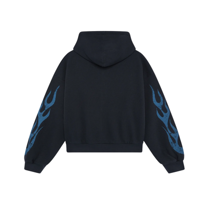 Poleron Scuffers Flame Navy Zipper