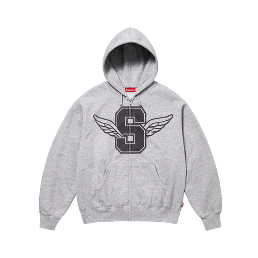 Poleron Supreme Wings Zip Up Heather Grey