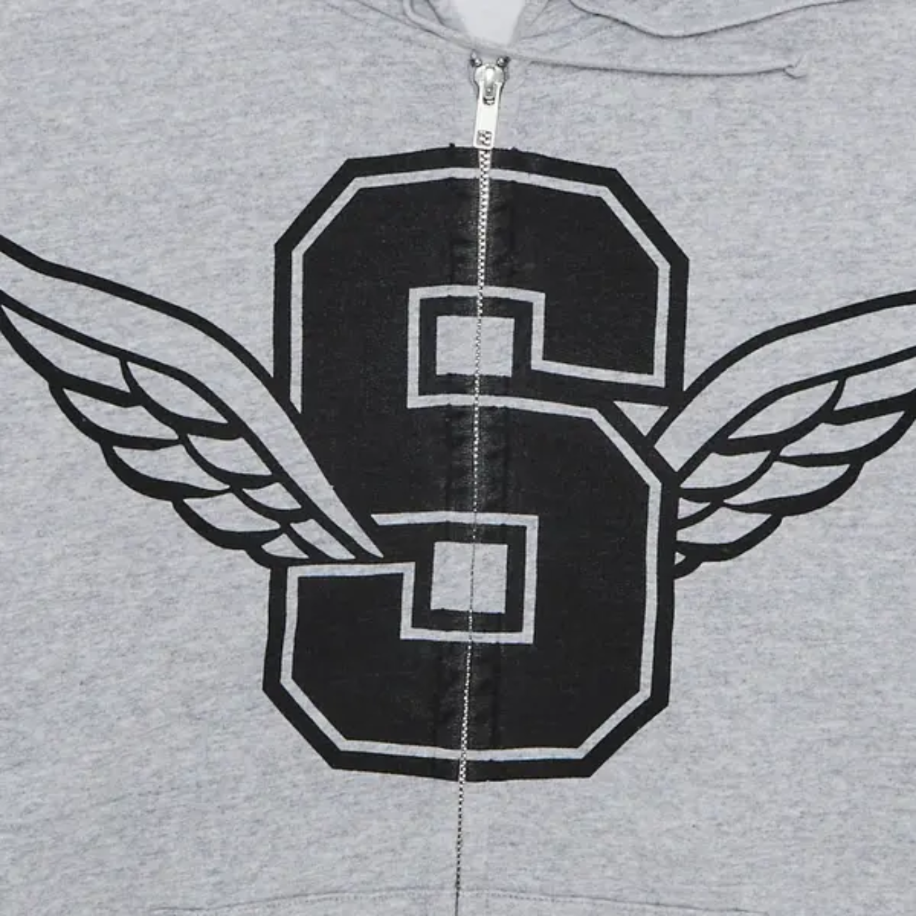 Poleron Supreme Wings Zip Up Heather Grey